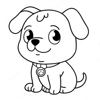 Pagina Para Colorear De Perro Kawaii 10707-8778