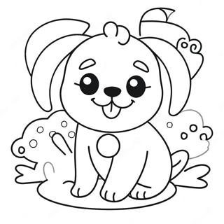 Pagina Para Colorear De Perro Kawaii 10707-8780