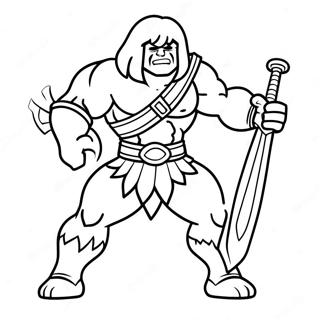 Pagina Para Colorear De He Man En Batalla Epica 10718-8791