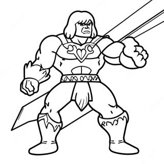 Pagina Para Colorear De He Man En Batalla Epica 10718-8792