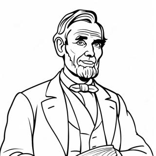 Pagina Para Colorear De Abraham Lincoln 10757-8820