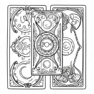 Pagina Para Colorear De Cartas De Tarot Misticas 10788-8846