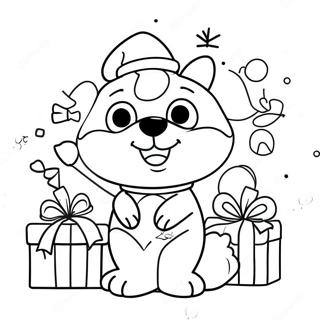 Pagina Para Colorear De Bluey En Navidad 10847-8892