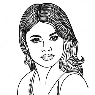 Selena Páginas Para Colorear