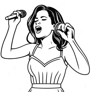 Pagina Para Colorear De Selena Cantando En El Escenario 10978-8999