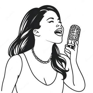 Pagina Para Colorear De Selena Cantando En El Escenario 10978-9000