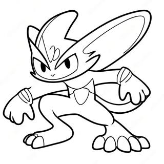 Pagina Para Colorear De Greninja Dinamico En Batalla 11038-9045