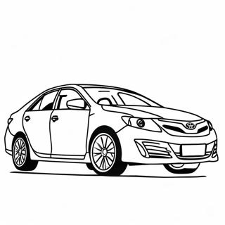 Pagina Para Colorear Del Toyota Camry Sedan 11118-9117