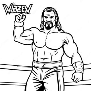 Pagina Para Colorear De Wwe 1111-886