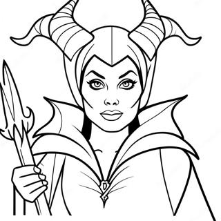 Pagina Para Colorear De Malefica Con Su Baston 11158-9152