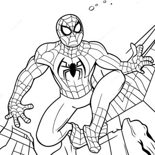 Pagina Para Colorear De Spiderman En Halloween 11177-9162