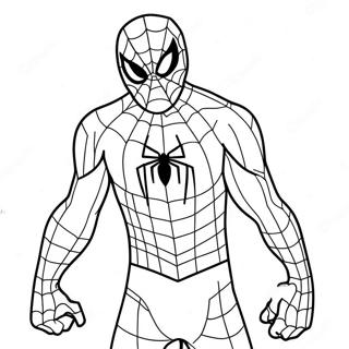 Pagina Para Colorear De Spiderman En Un Disfraz Espeluznante 11178-9166