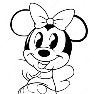 Pagina Para Colorear De Minnie Mouse 111-91