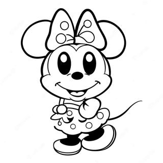 Pagina Para Colorear De Minnie Mouse 111-92