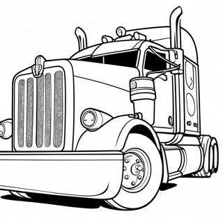 Pagina Para Colorear De Camion Semi Peterbilt Vintage 11228-9207