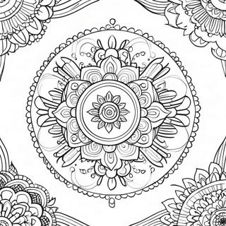 Pagina Para Colorear De Mandala De Meditacion 11237-9210