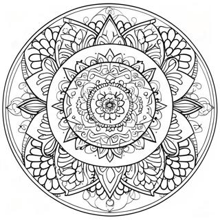 Pagina Para Colorear De Mandala De Meditacion 11237-9212