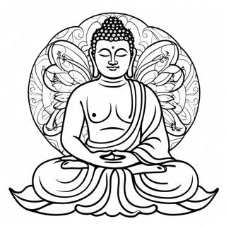 Pagina Para Colorear De Meditacion Del Buda Pacifico 11238-9215