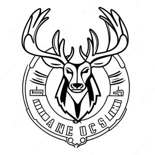 Pagina Para Colorear Del Logo De Milwaukee Bucks 11247-9218