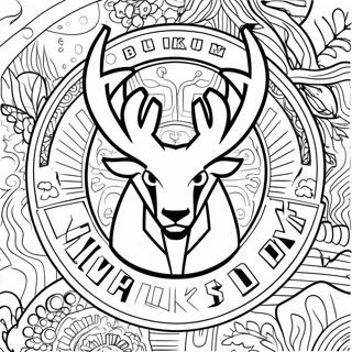 Pagina Para Colorear Del Logo De Milwaukee Bucks 11247-9219