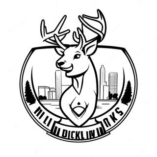 Pagina Para Colorear Del Logo De Milwaukee Bucks 11247-9220