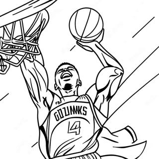 Pagina Para Colorear De Giannis Antetokounmpo Haciendo Un Mate 11248-9224