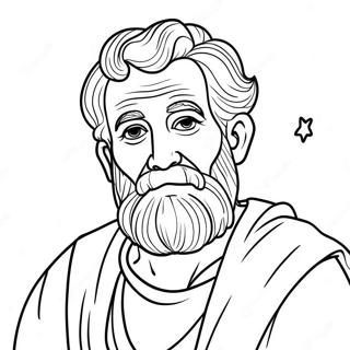 Pagina Para Colorear De Abraham Con Estrellas 11358-9310