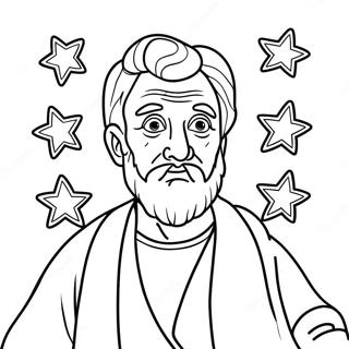 Pagina Para Colorear De Abraham Con Estrellas 11358-9312