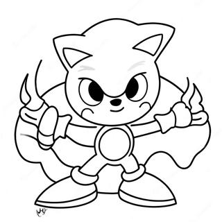 Pagina Para Colorear De Sonic En Halloween 11407-9345