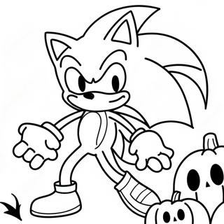 Pagina Para Colorear De Sonic En Halloween 11407-9348