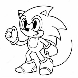 Pagina Para Colorear De Sonic Como Un Fantasma Espeluznante 11408-9349