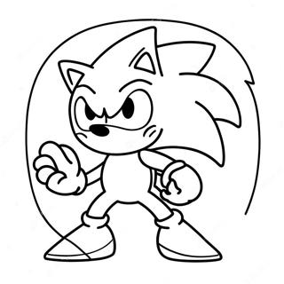 Pagina Para Colorear De Sonic Como Un Fantasma Espeluznante 11408-9350