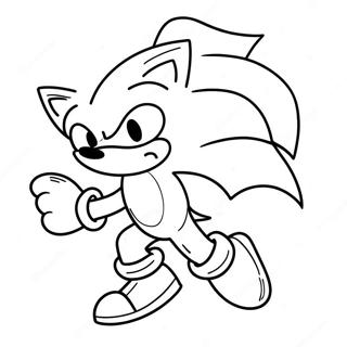 Pagina Para Colorear De Sonic Como Un Fantasma Espeluznante 11408-9352