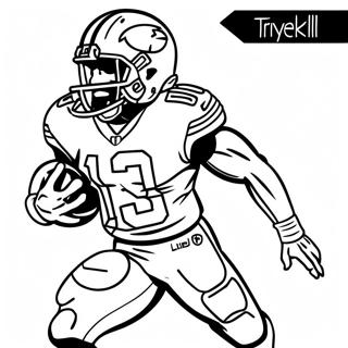 Pagina Para Colorear De Tyreek Hill En Accion 1142-915