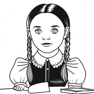 Pagina Para Colorear De Wednesday Addams 11447-9380