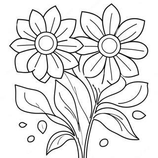 Pagina Para Colorear De Hermosas Flores Para El Dia De La Madre 11508-9430