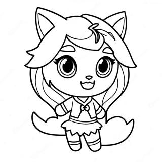 Pagina Para Colorear De Chica Lobo De Gacha Life 11517-9435