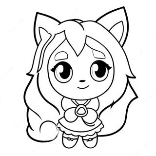 Pagina Para Colorear De Linda Chica Lobo De Gacha Life 11518-9437