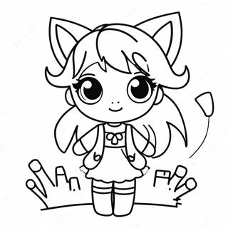 Pagina Para Colorear De Linda Chica Lobo De Gacha Life 11518-9439