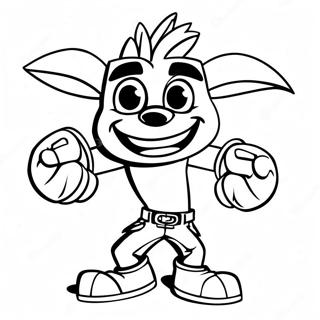 Pagina Para Colorear De Crash Bandicoot 11547-9458