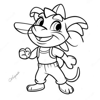 Pagina Para Colorear De Aventura De Coco Bandicoot 11548-9462