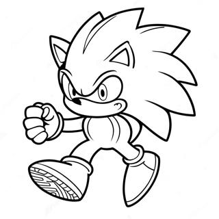 Pagina Para Colorear De Sonic Plateado 11577-9482