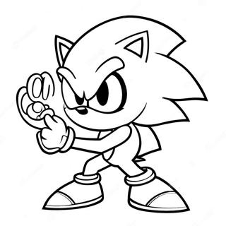 Pagina Para Colorear De Sonic Plateado En Accion 11578-9488