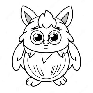 Furby Páginas Para Colorear