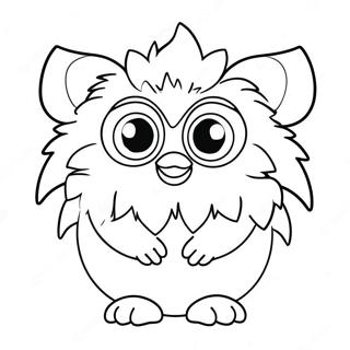 Pagina Para Colorear De Un Lindo Furby Con Ojos Grandes 11638-9533