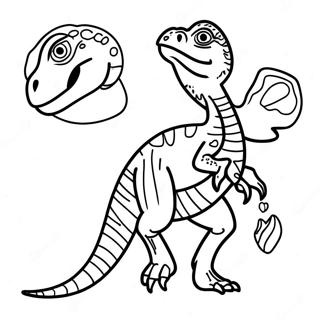 Pagina Para Colorear De Velociraptor 1171-934