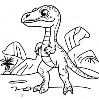 Pagina Para Colorear De Velociraptor 1171-935