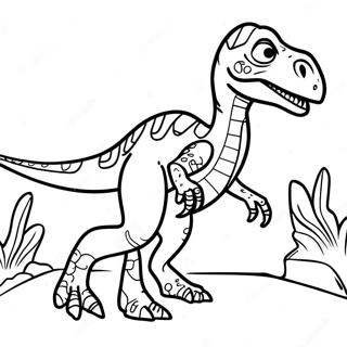 Pagina Para Colorear De Velociraptor 1171-936