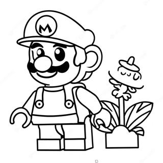 Pagina Para Colorear De Lego Mario 11747-9619