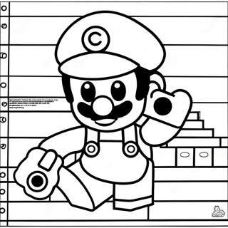 Pagina Para Colorear De Lego Mario 11747-9644